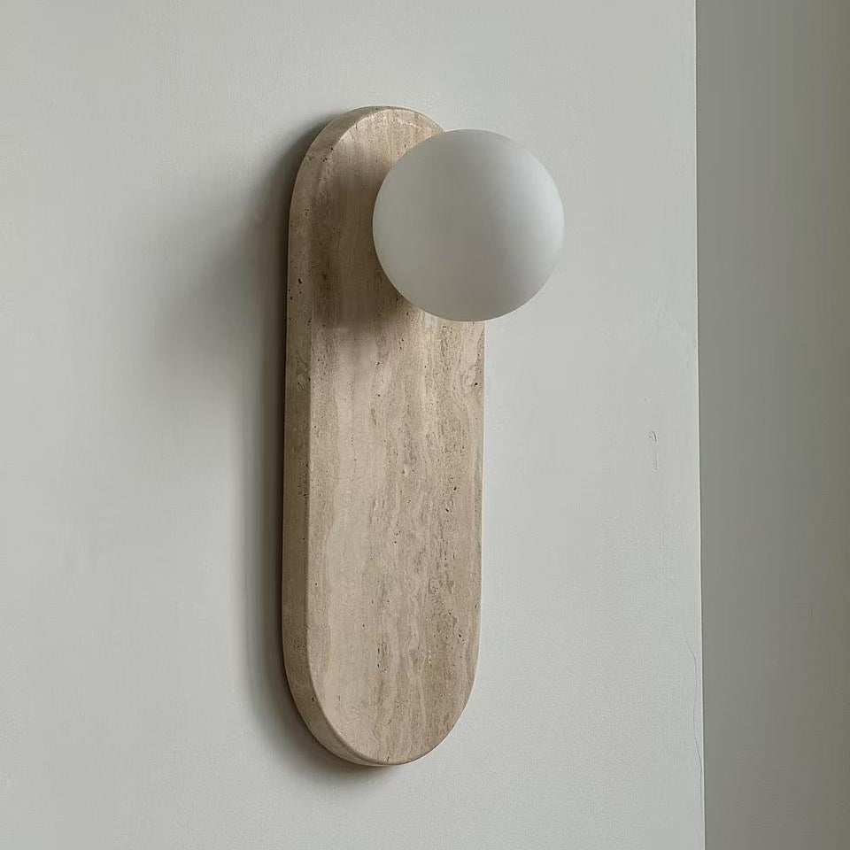 Lucie Travertine Sconce