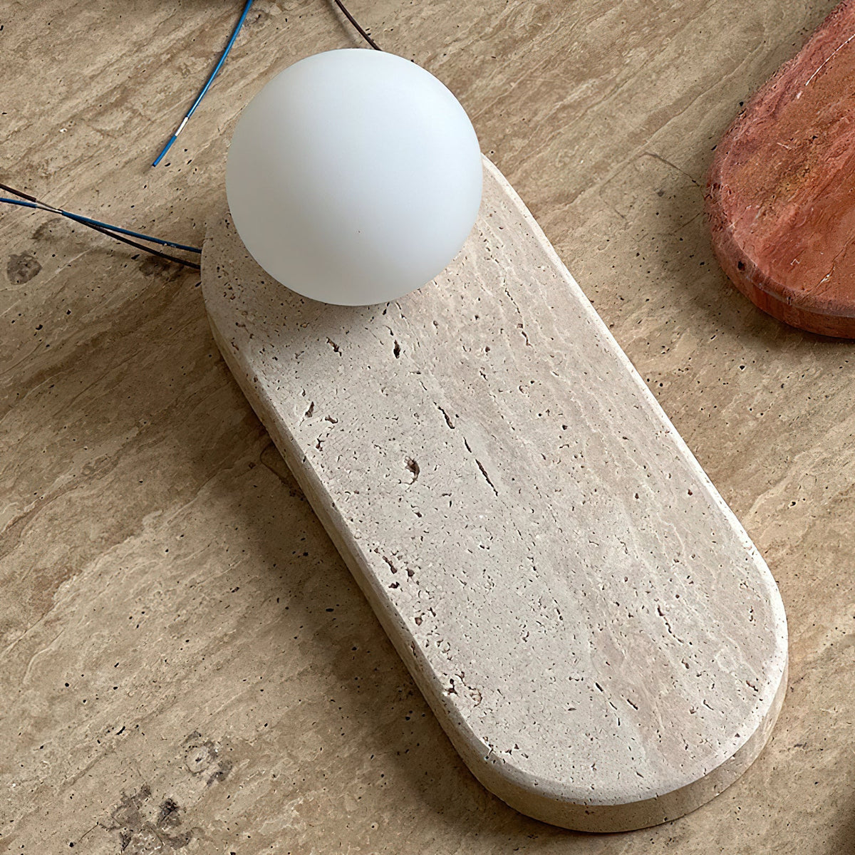 Lucie Travertine Sconce