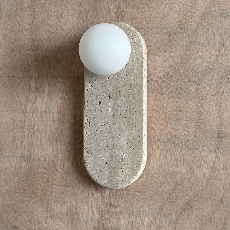 Lucie Travertine Sconce