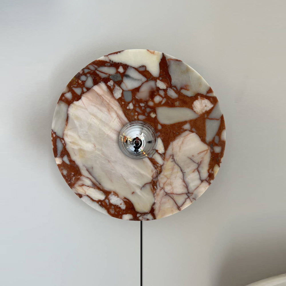 Lucie Marble Plug-in Wall Lamp