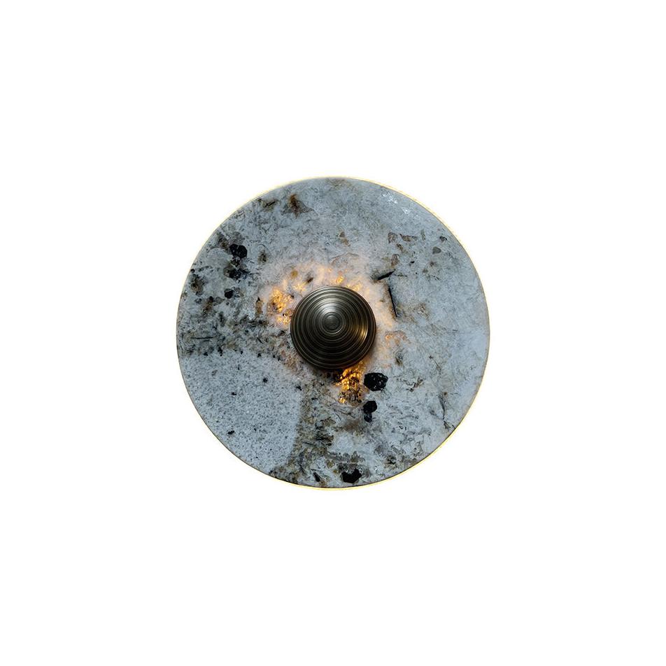 Lucie Round Marble Wall Lamp
