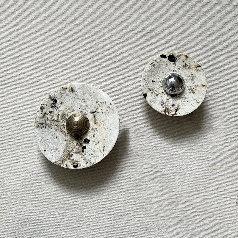 Lucie Round Marble Wall Lamp