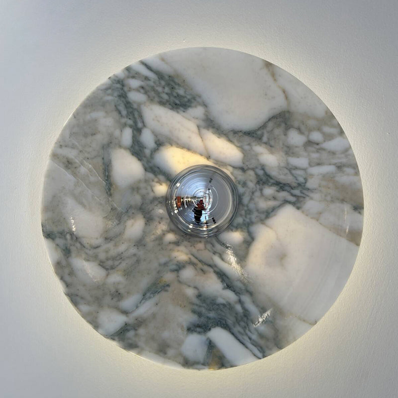 Lucie Round Marble Wall Lamp