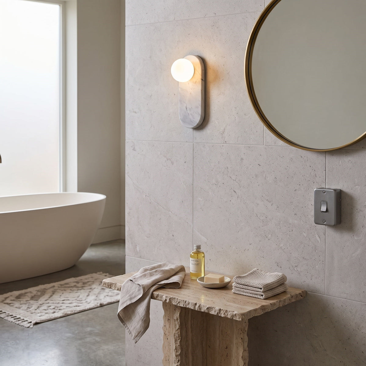 Lucie White Sconce