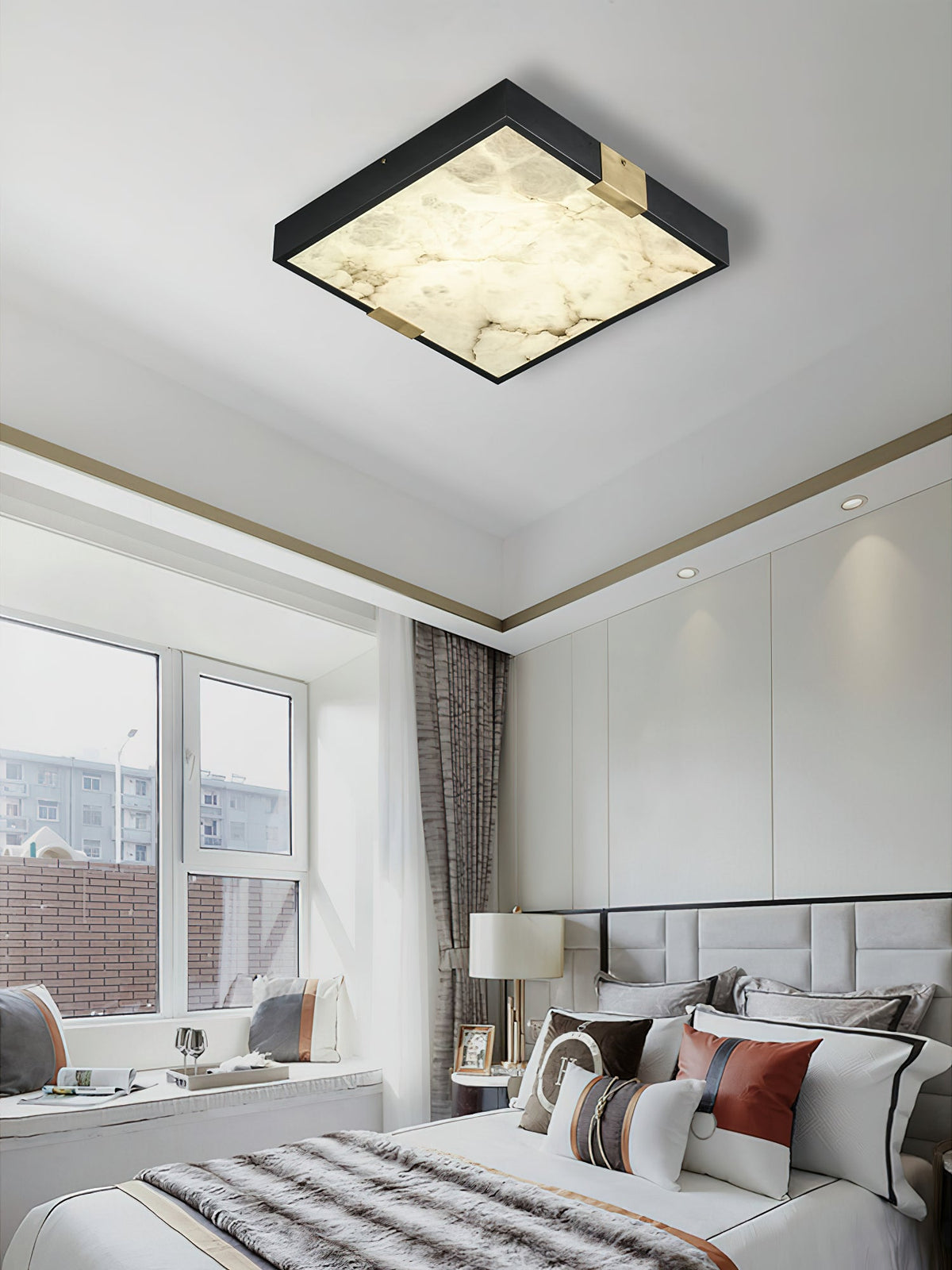 Lucien Alabaster Ceiling Light