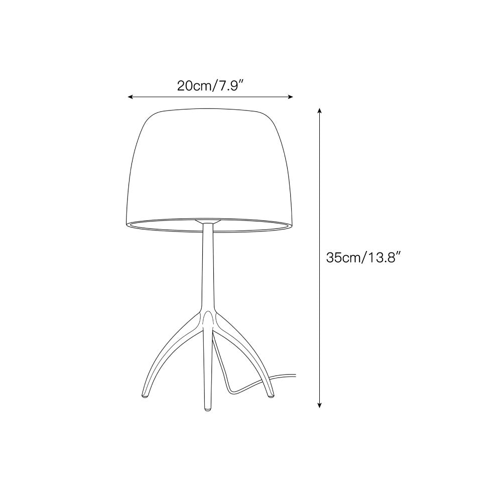 Rosso Mushroom Tripod Table Lamp