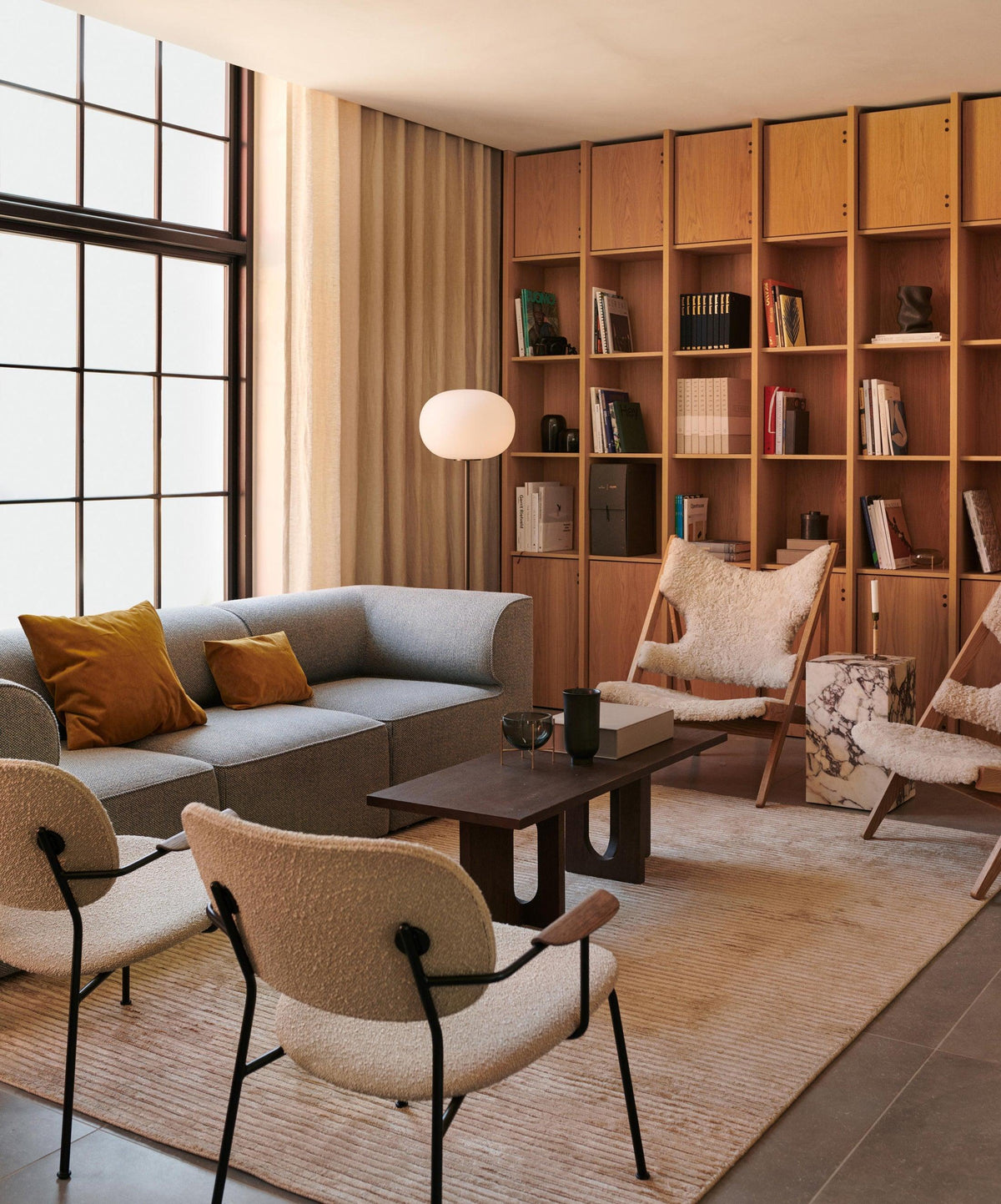 Lumina Pillar Orb Floor Lamp Floor lamp