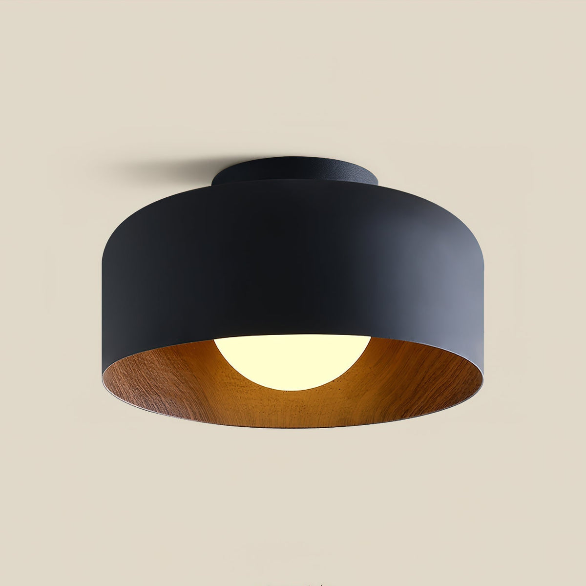 Lumosphere Ceiling Light ? 8.7″ x H 5.1″ / Black Ceiling lamp