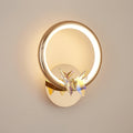 Magic Butterfly Wall Light ? 7.9″ x H 10.1″ / Dia 20cm x H 25.5cm / Gold & Transparent / Warm Light Wall lamp