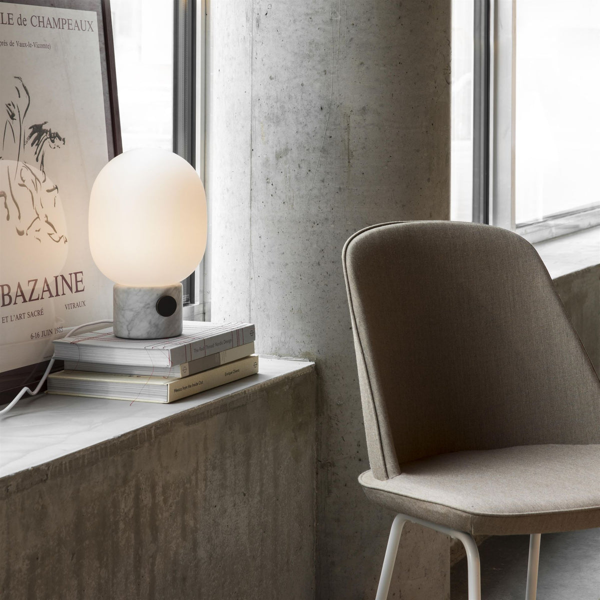 Marble Audio Table Lamp