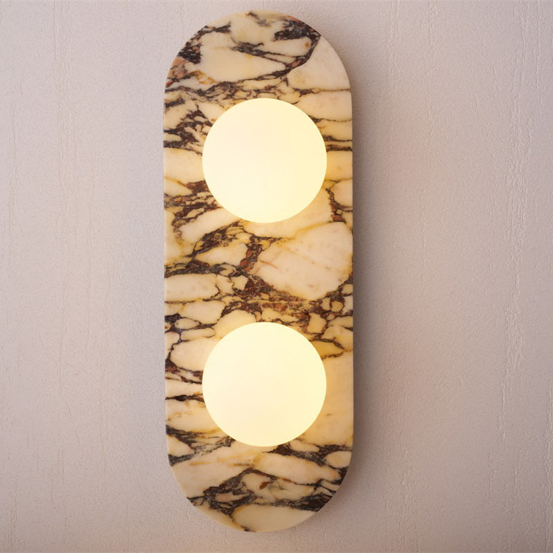 Marble Travertine Onyx Stone Collection Wall Lamp