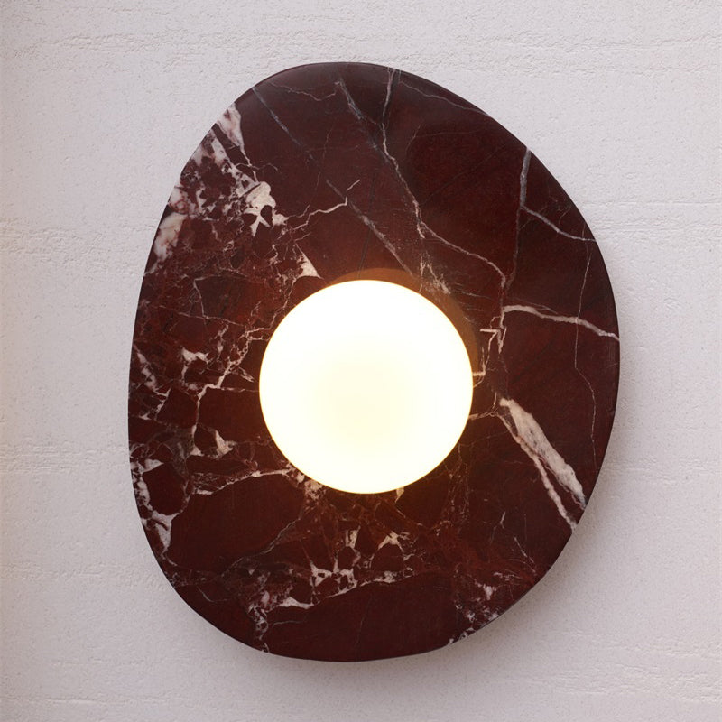 Marble Travertine Onyx Stone Collection Wall Lamp