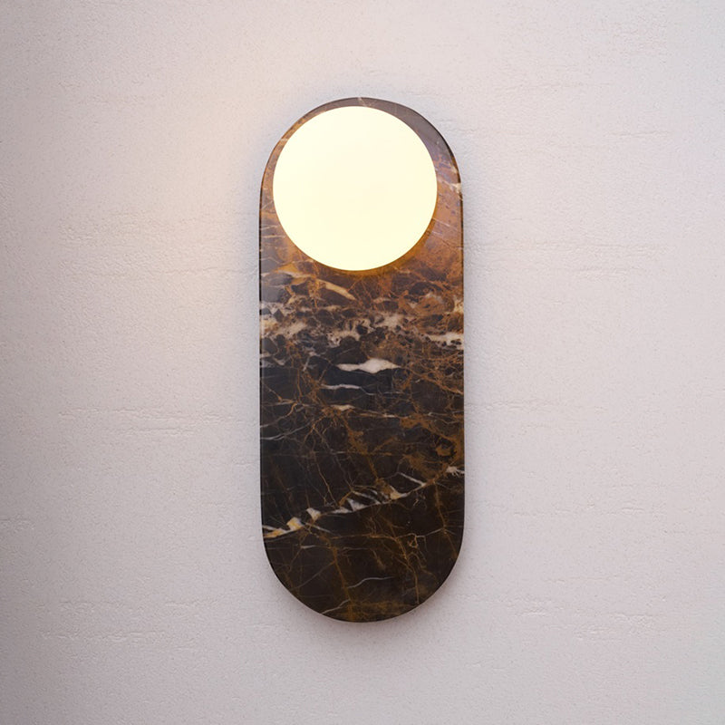 Marble Travertine Onyx Stone Collection Wall Lamp