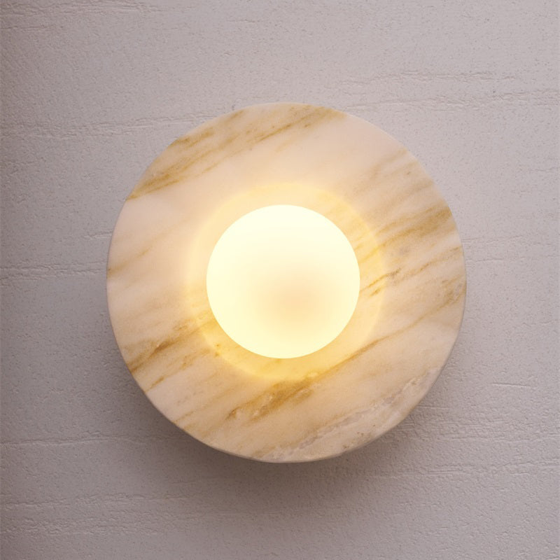 Marble Travertine Onyx Stone Collection Wall Lamp