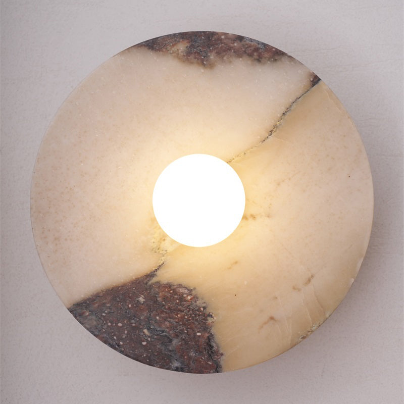 Marble Travertine Onyx Stone Collection Wall Lamp