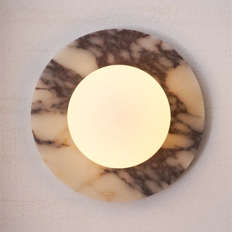 Marble Travertine Onyx Stone Collection Wall Lamp