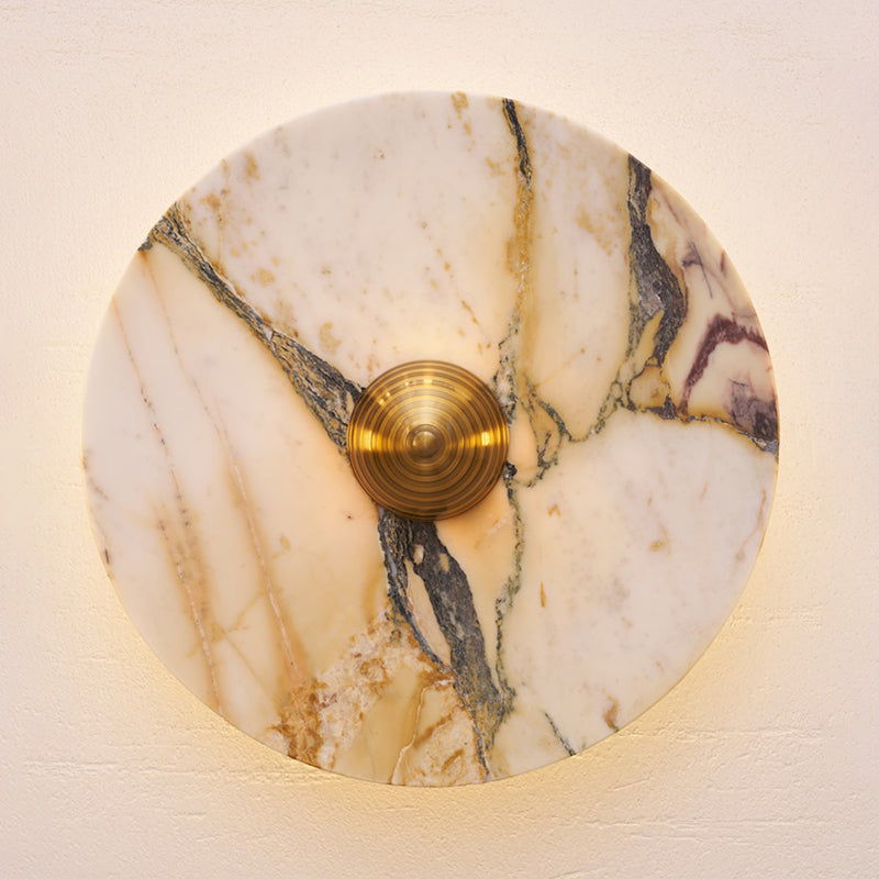 Marble Travertine Onyx Stone Collection Wall Lamp
