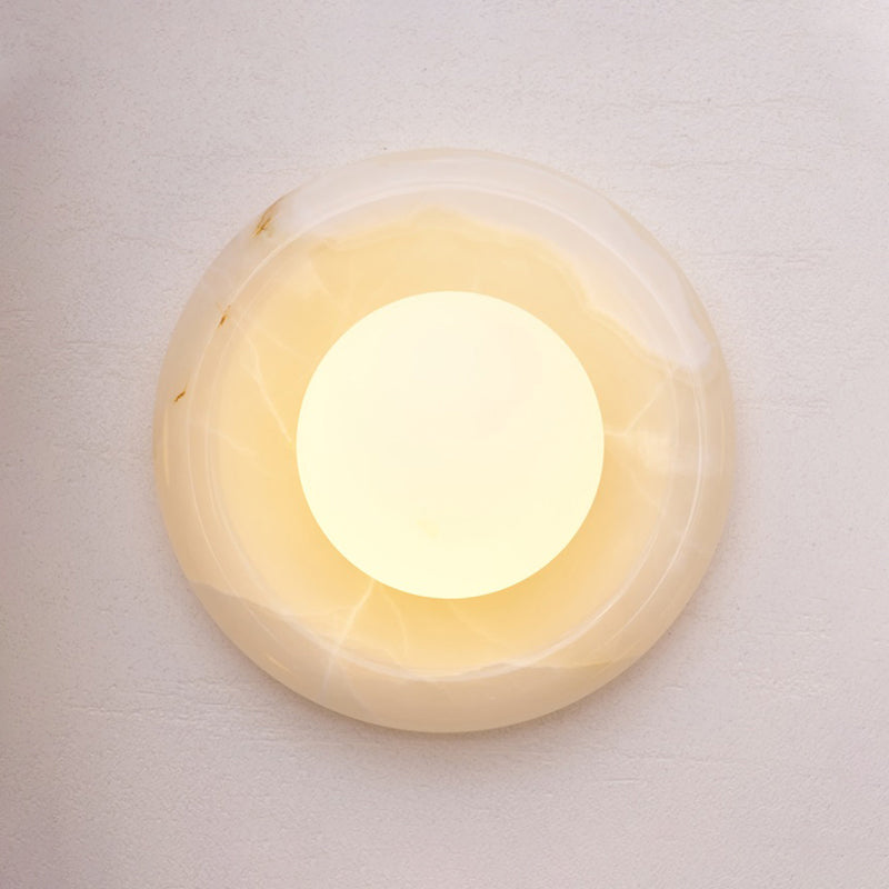 Marble Travertine Onyx Stone Collection Wall Lamp