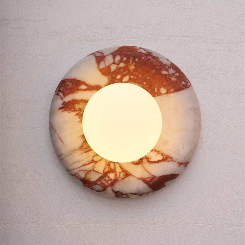 Marble Travertine Onyx Stone Collection Wall Lamp