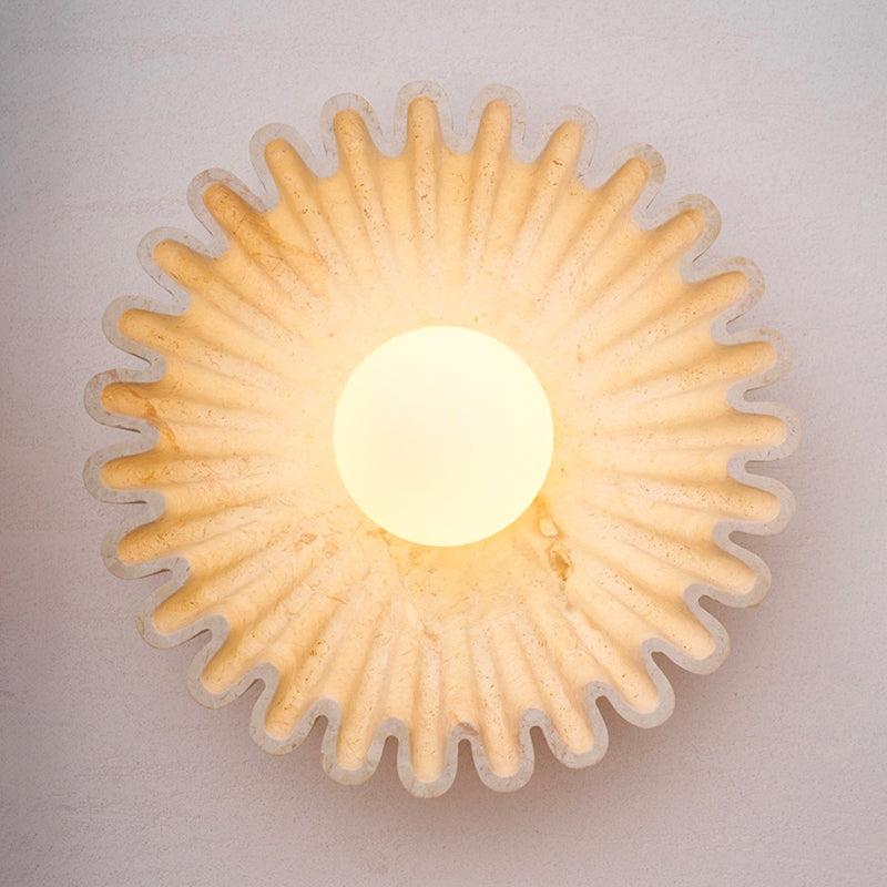 Marble Travertine Onyx Stone Collection Wall Lamp