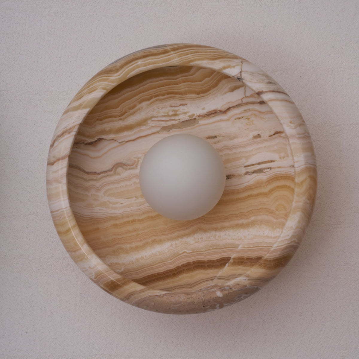 Marble Travertine Onyx Stone Collection Wall Lamp