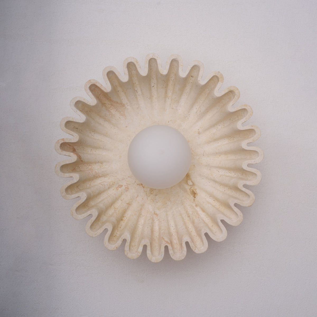 Marble Travertine Onyx Stone Collection Wall Lamp