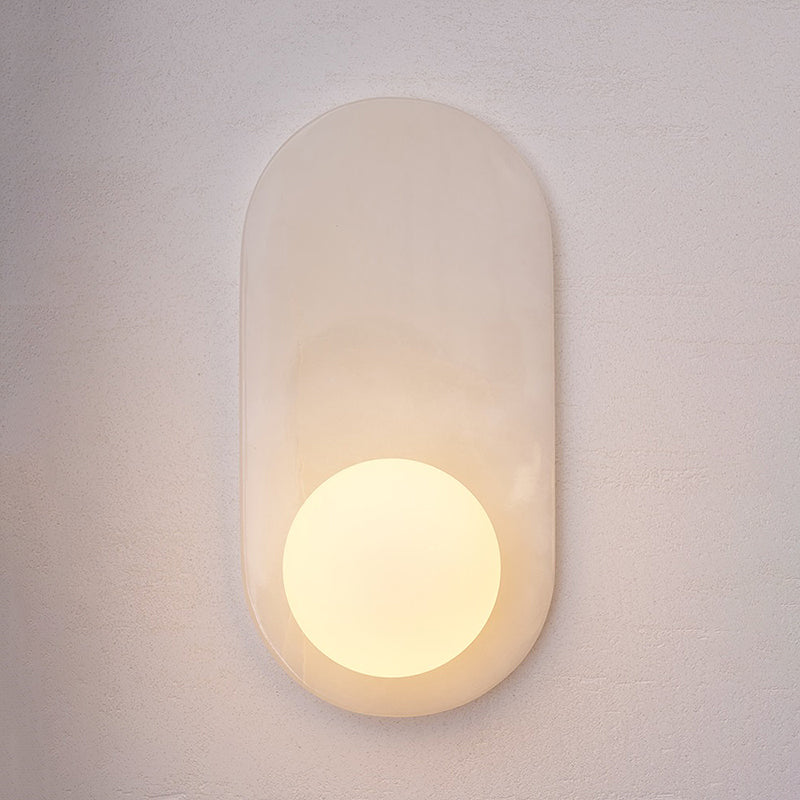 Marble Travertine Onyx Stone Collection Wall Lamp