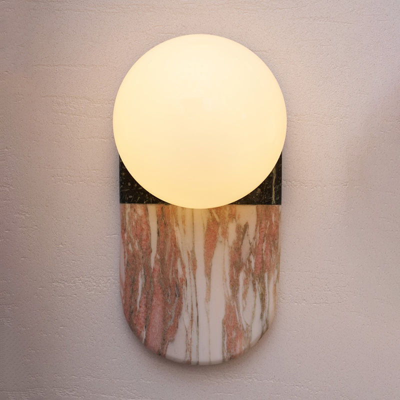 Marble Travertine Onyx Stone Collection Wall Lamp