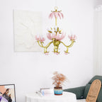 Mardi Gras Blossom Chandelier Chandelier