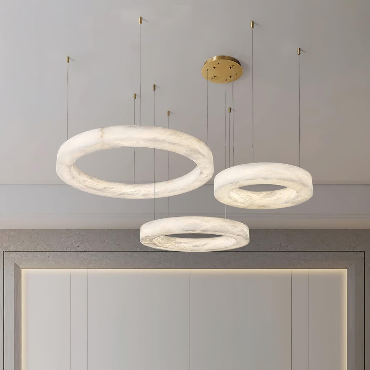 Marika Alabaster Chandelier Chandelier