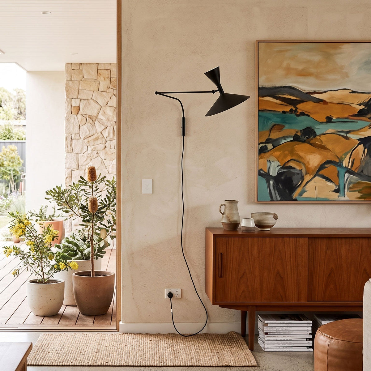 Marseille Swing Arm Plug-in Sconce