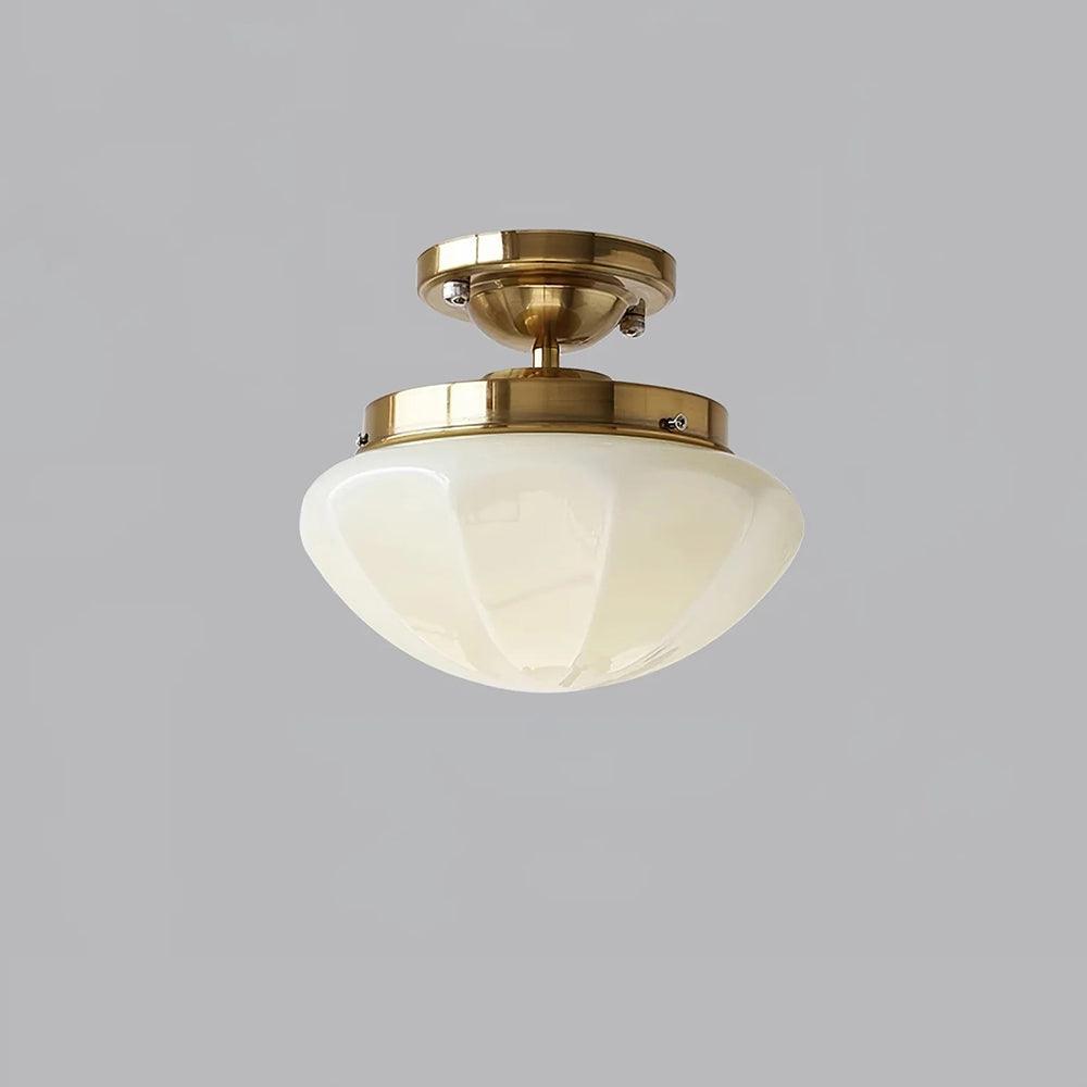 Marta Mini Ceiling Lamp ? 9.8″ x H 8.7″/ Dia 25cm x H 22cm / Gold / Beige Ceiling lamp