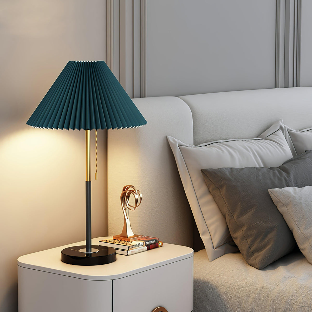 Matin Table Lamp ? 15.7″ x H 24.8″ / Dia 40cm x H 63cm / Green / US Plug Table lamp