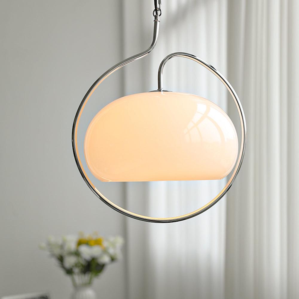 Medieval Pendant Light ∅ 18.1″ x H 21.7″ / Dia 46cm x H 55cm / Chrome & White Pendant light