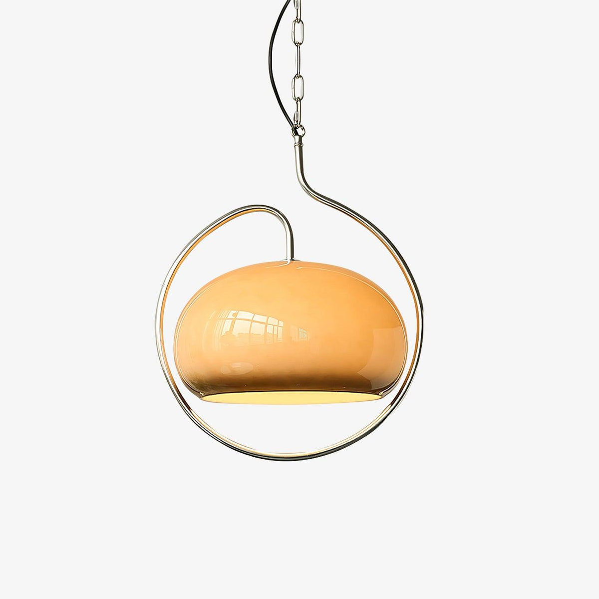 Medieval Pendant Light ∅ 18.1″ x H 21.7″ / Dia 46cm x H 55cm / Chrome & Yellow Pendant light