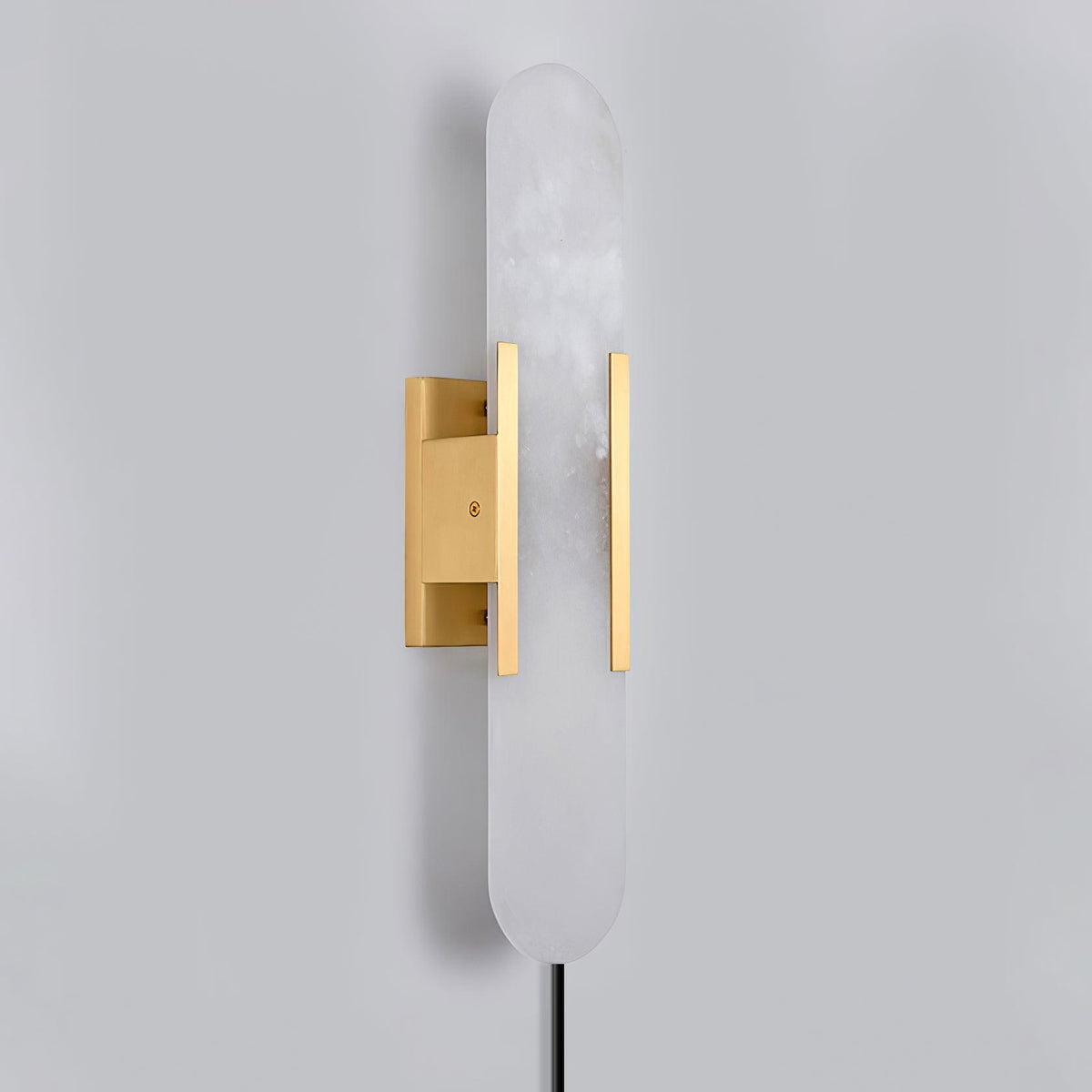 Melange Elongated Alabaster Plug-in Wall Lamp Wall lamp