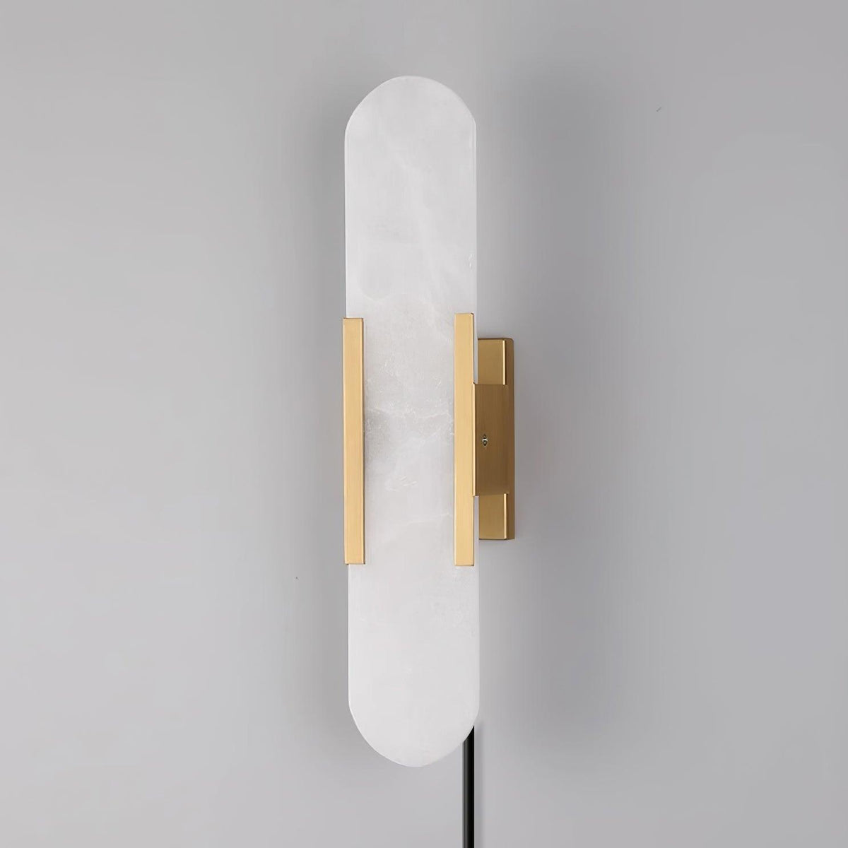 Melange Elongated Alabaster Plug-in Wall Lamp Wall lamp