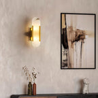 Melange Elongated Alabaster Plug-in Wall Lamp Wall lamp