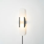 Melange Elongated Alabaster Plug-in Wall Lamp Wall lamp