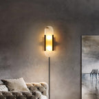 Melange Elongated Alabaster Plug-in Wall Lamp Wall lamp