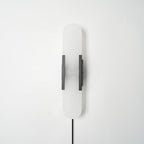 Melange Elongated Alabaster Plug-in Wall Lamp Wall lamp