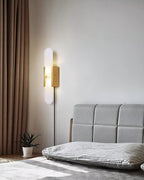 Melange Elongated Alabaster Plug-in Wall Lamp Wall lamp