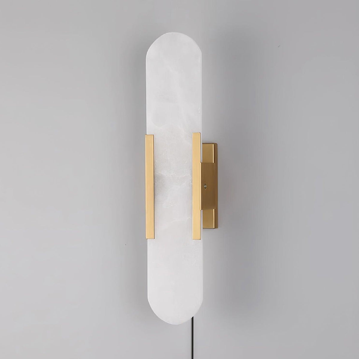Melange Elongated Alabaster Plug-in Wall Lamp Wall lamp