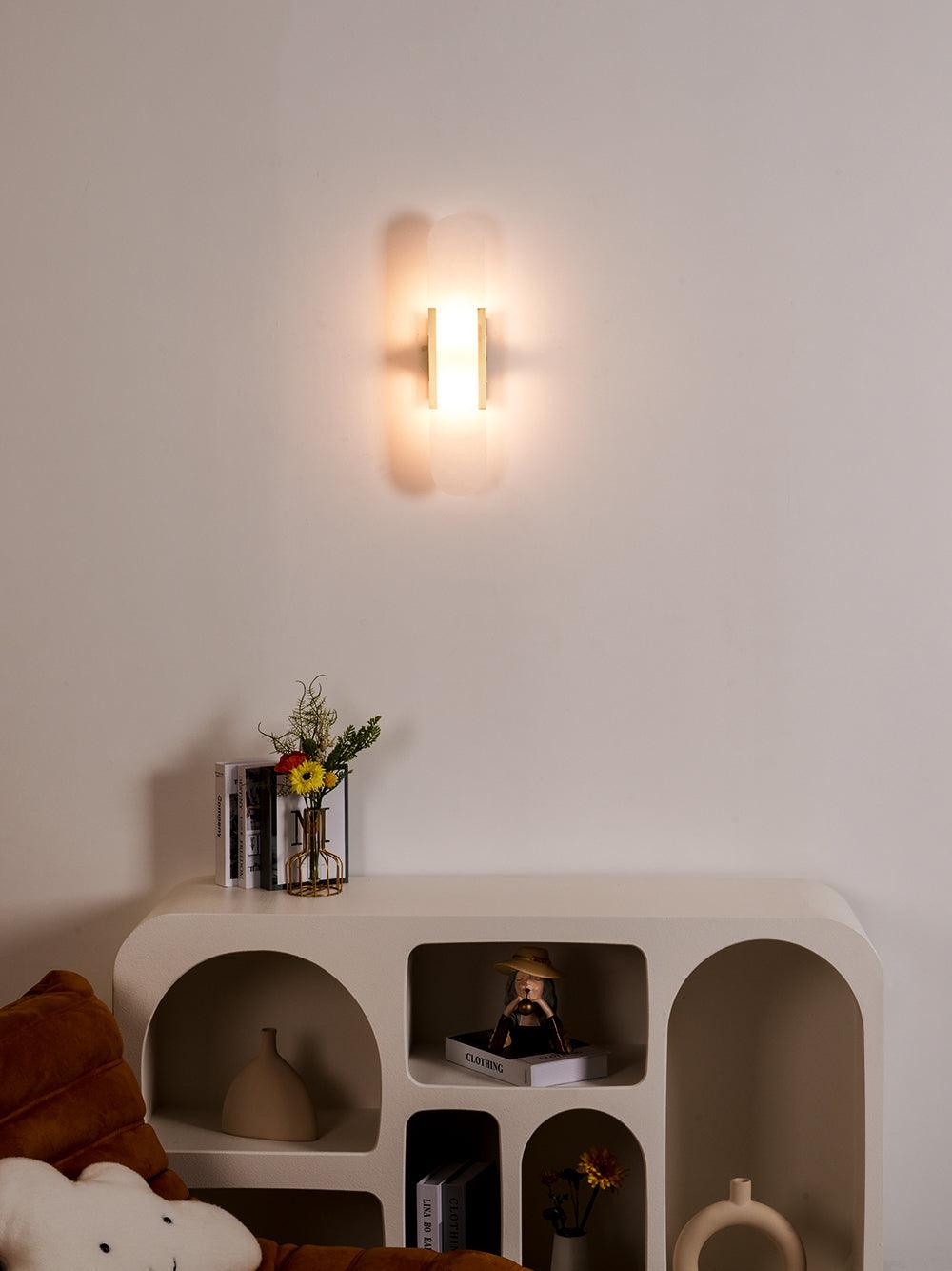 Melange Elongated Alabaster Wall Lamp Wall lamp