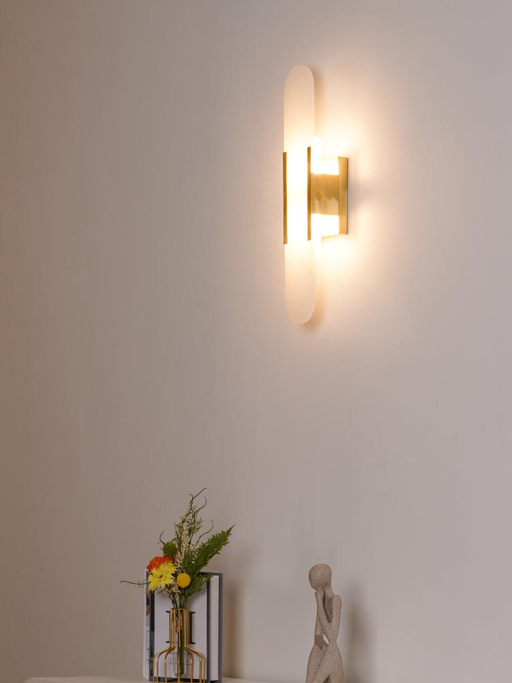 Melange Elongated Alabaster Wall Lamp Wall lamp