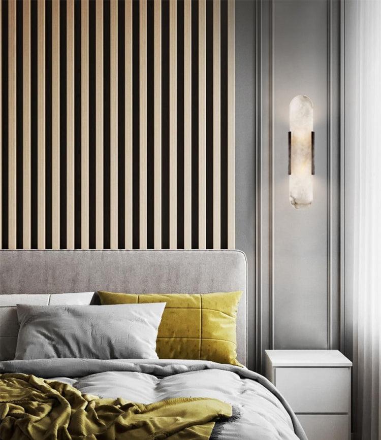 Melange Elongated Alabaster Wall Lamp Wall lamp