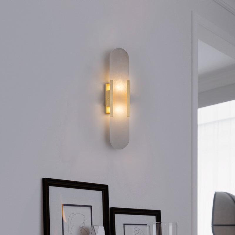 Melange Elongated Alabaster Wall Lamp Wall lamp