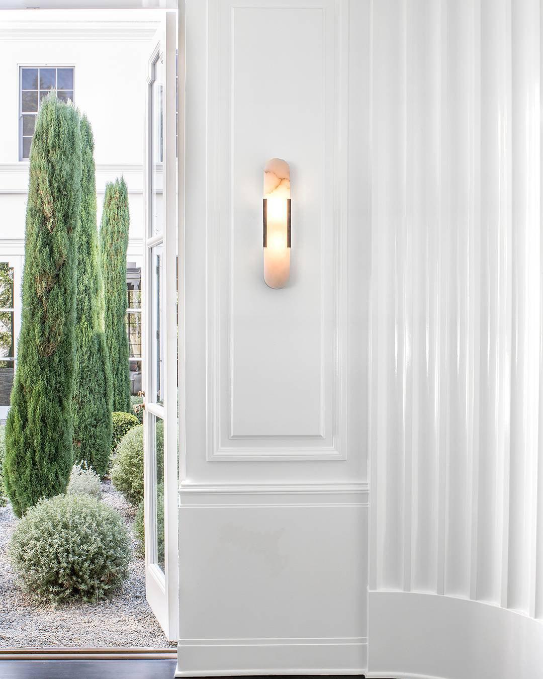 Melange Elongated Alabaster Wall Lamp Wall lamp