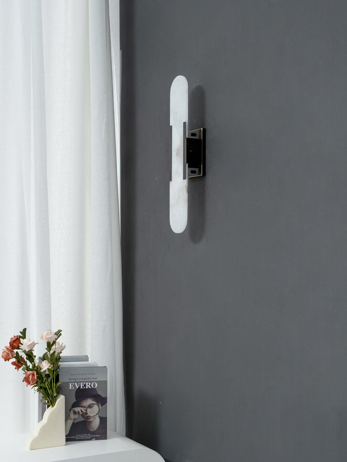 Melange Elongated Alabaster Wall Lamp Wall lamp