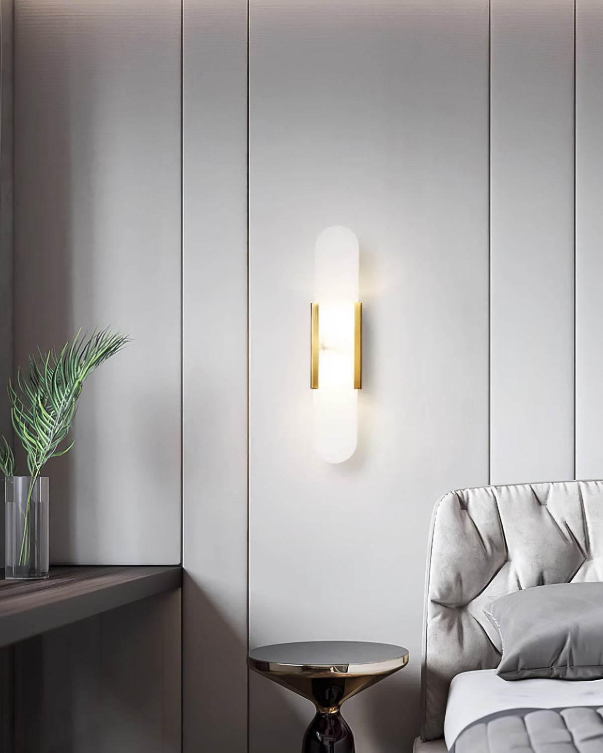 Melange Elongated Alabaster Wall Lamp Wall lamp